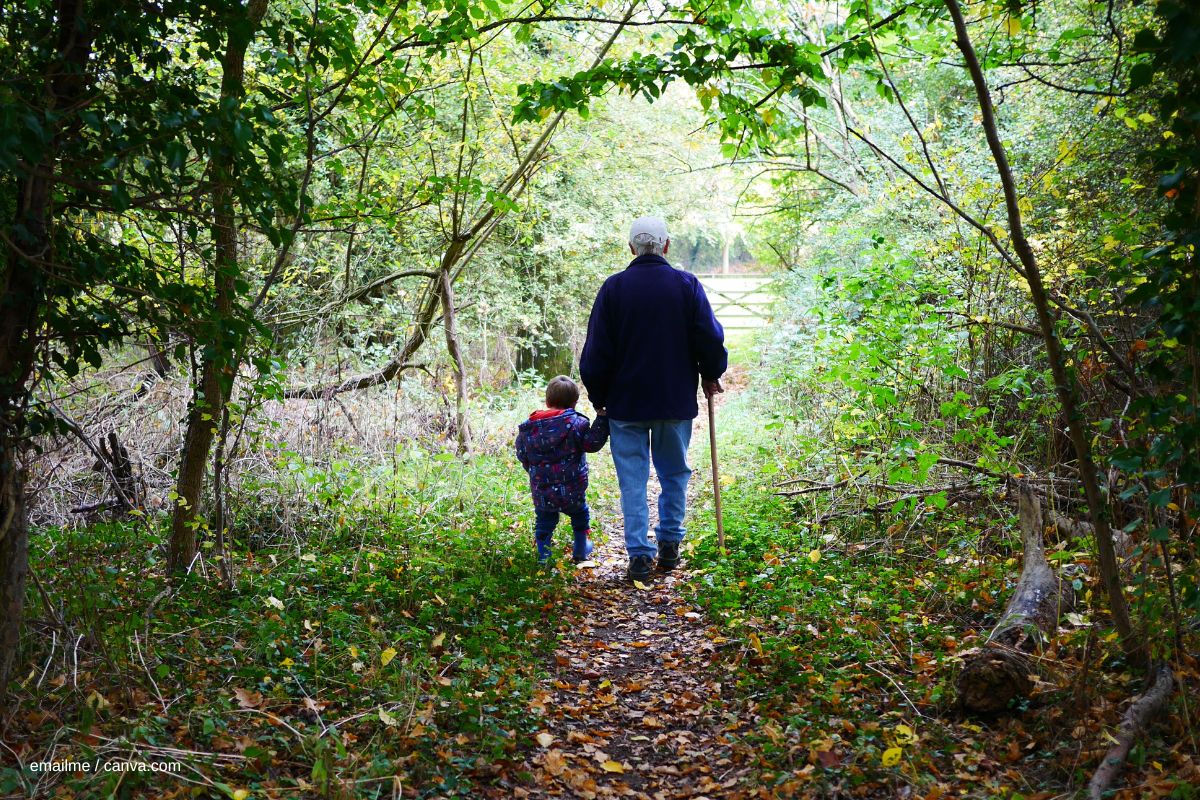 Wald Familienausflug